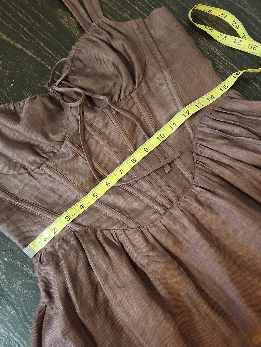 REVOLVE x BARDOT Esra Midi Corset Ramie Dress - Picture 9 of 10